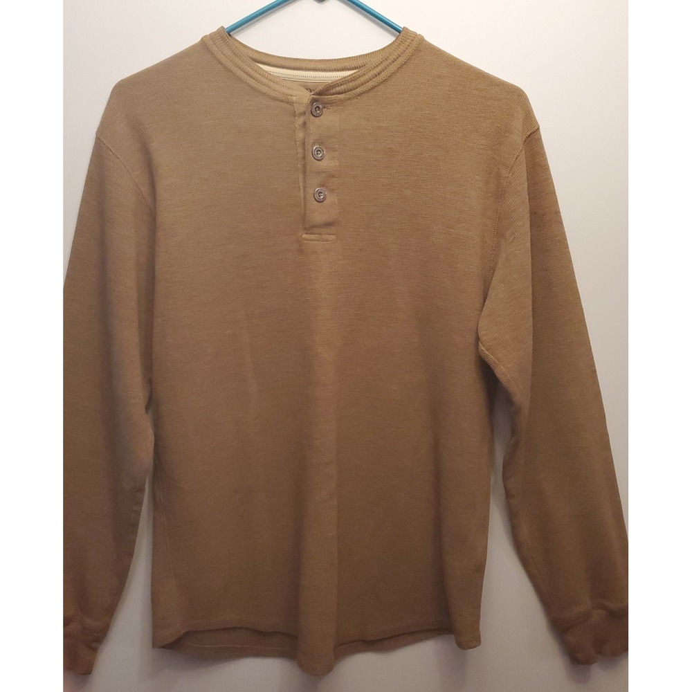 Faded Glory Long Sleeve Henley Shirt Mens Size Small 34/36
